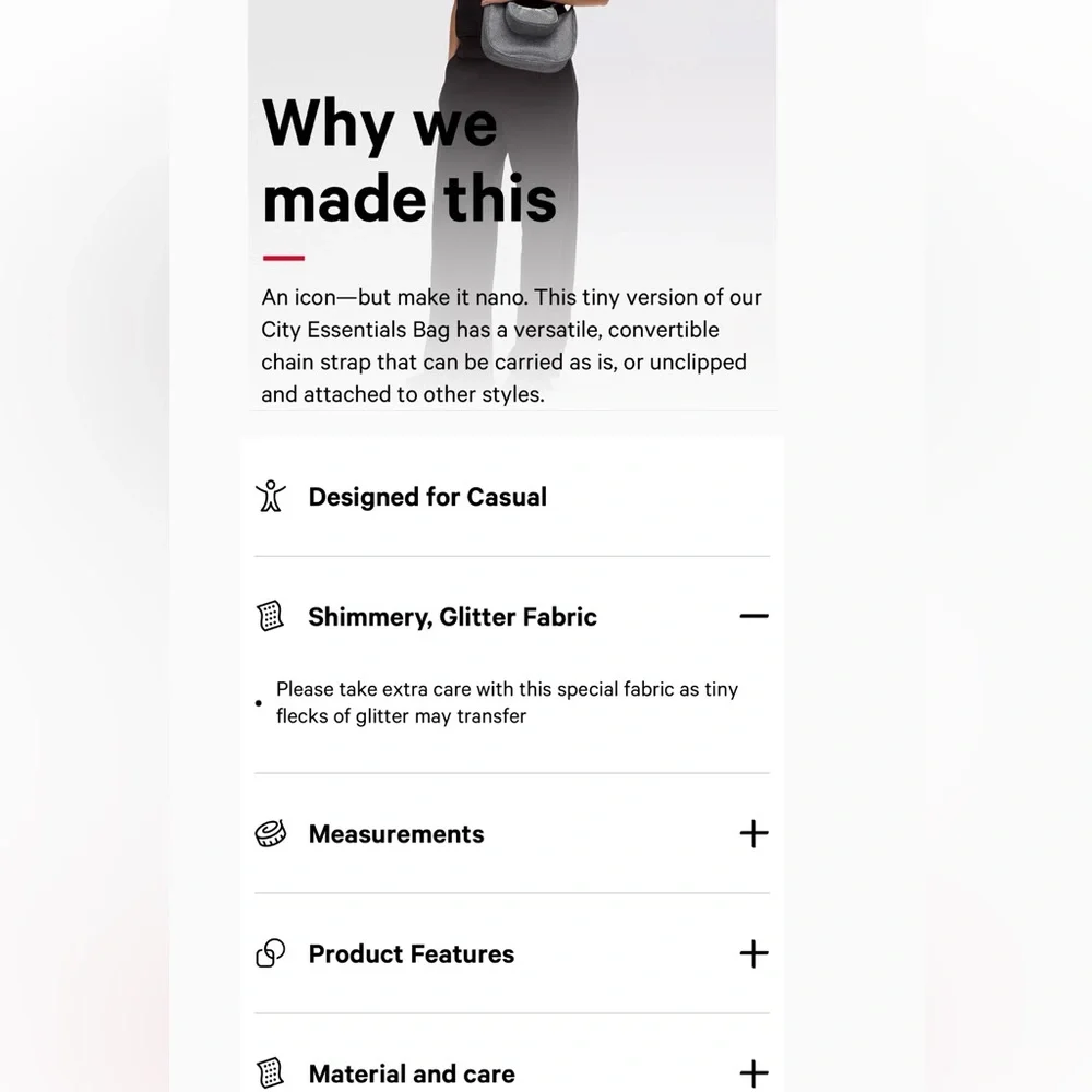 🆕 Lululemon City Essentials Nano Shoulder Bag - Glitter - Picture 11 of 14